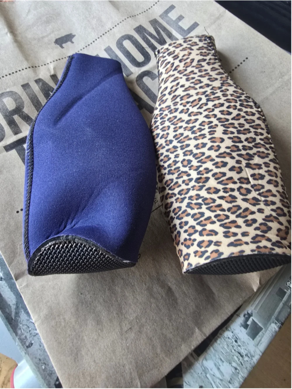 Unisex His & Hers Corona Bottle Koozie Set of two One Size Blue Leopard Print